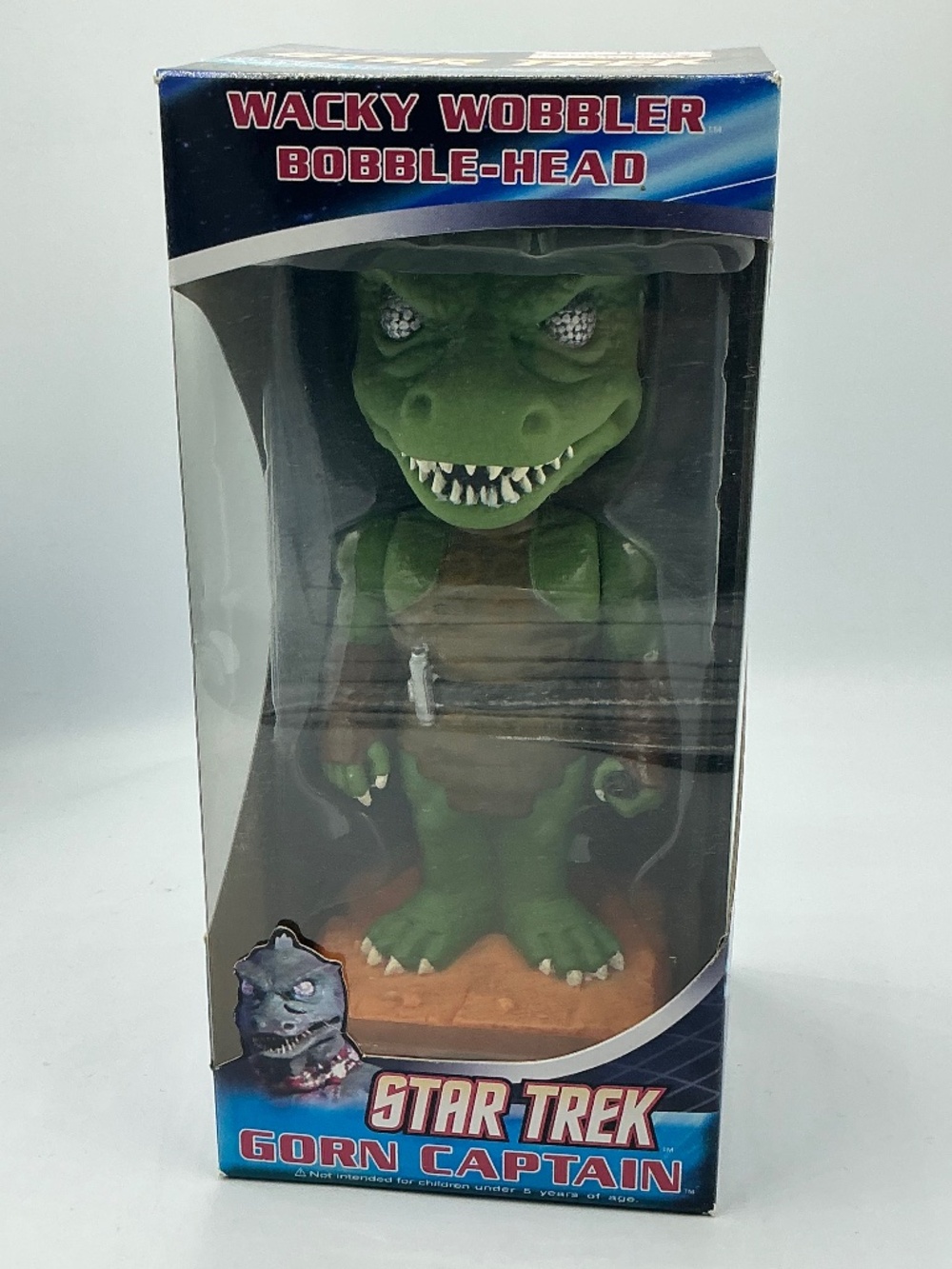 Star Trek Gorn Captain Funko Wacky Wobbler Bobble Head 2009 Vaulted Retired New